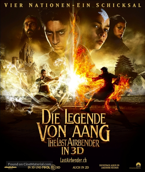 The Last Airbender - Swiss Movie Poster