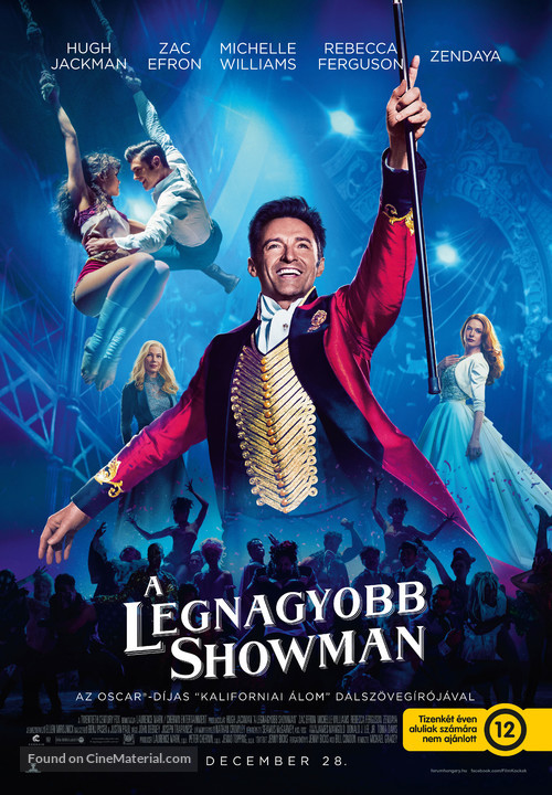 The Greatest Showman - Hungarian Movie Poster