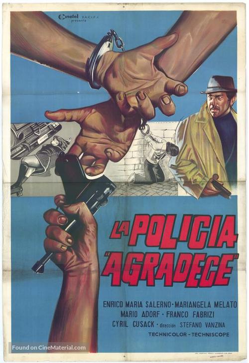 La polizia ringrazia - Argentinian Movie Poster