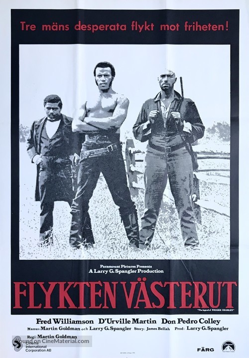 The Legend of Nigger Charley - Swedish Movie Poster