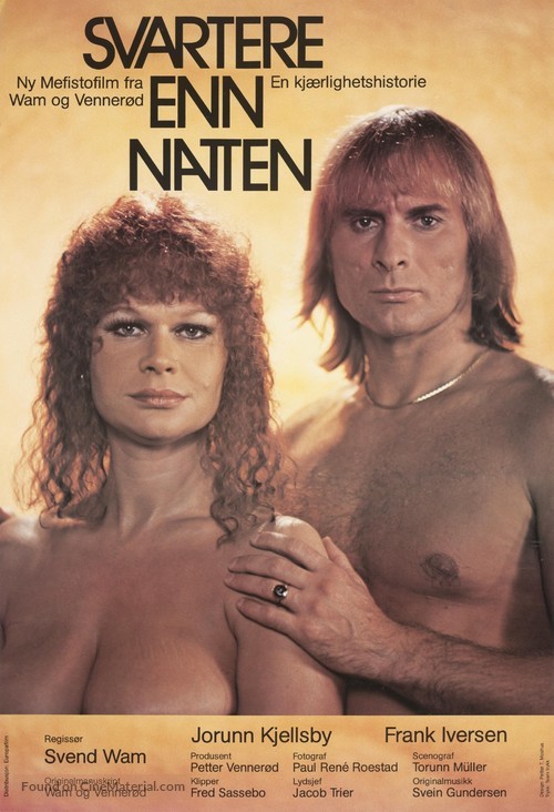 Svartere enn natten - Norwegian Movie Poster