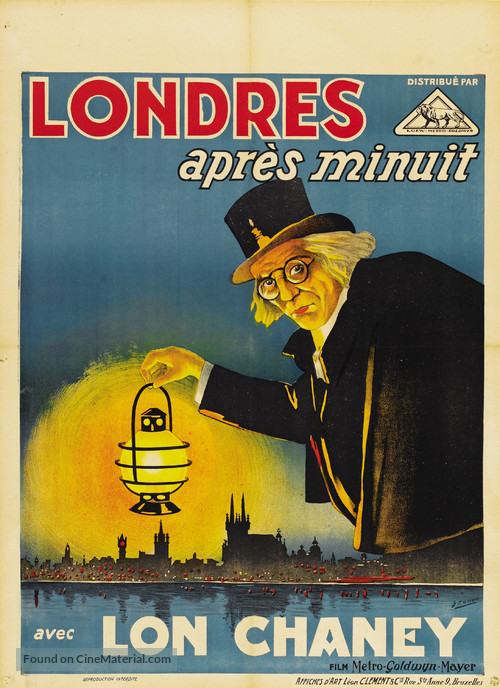 London After Midnight - Belgian Movie Poster