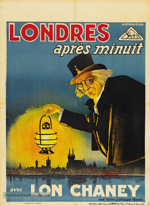 London After Midnight - Belgian Movie Poster