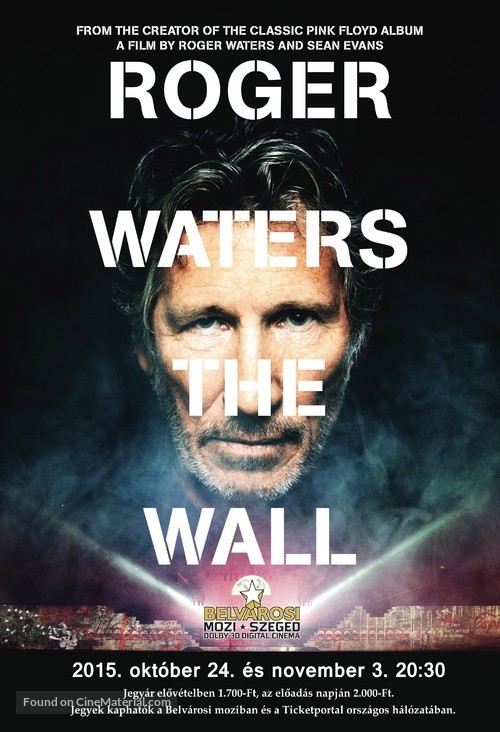 Roger Waters the Wall - Hungarian Movie Poster