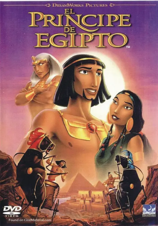 The Prince of Egypt - Spanish DVD movie cover