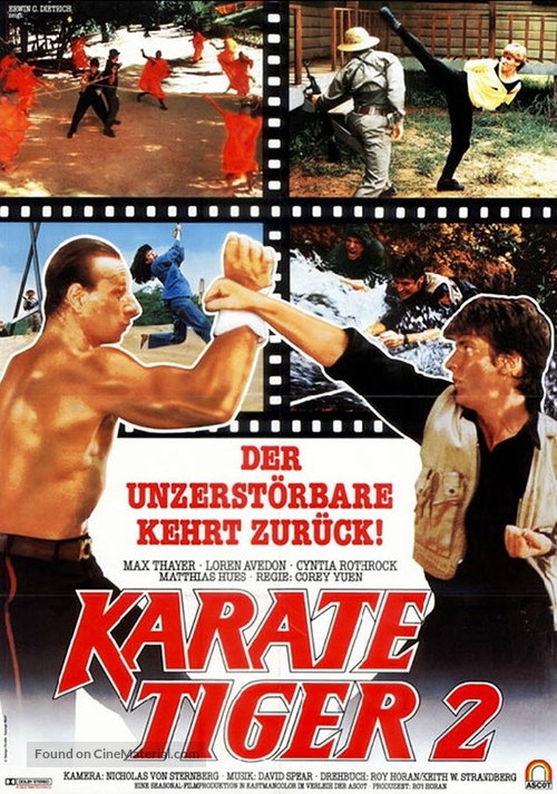 No Retreat No Surrender 2 - German Movie Poster