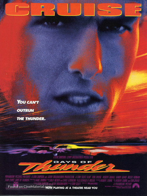 Days of Thunder - Movie Poster