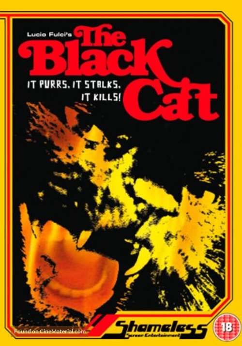 Black Cat (Gatto nero) - British DVD movie cover