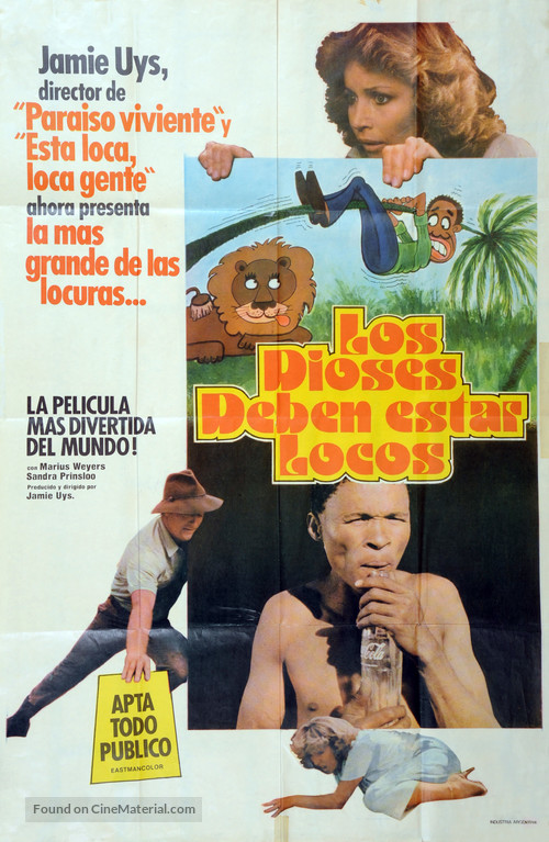 The Gods Must Be Crazy - Argentinian Movie Poster