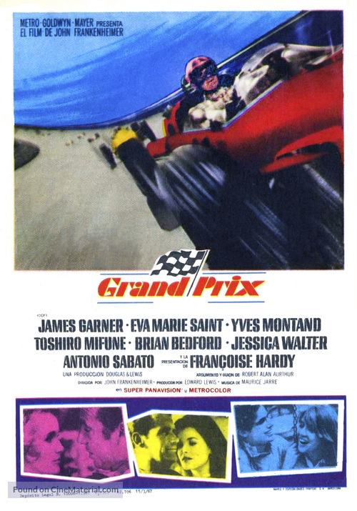 Grand Prix - Spanish Movie Poster