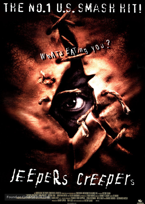Jeepers Creepers - Danish Movie Poster