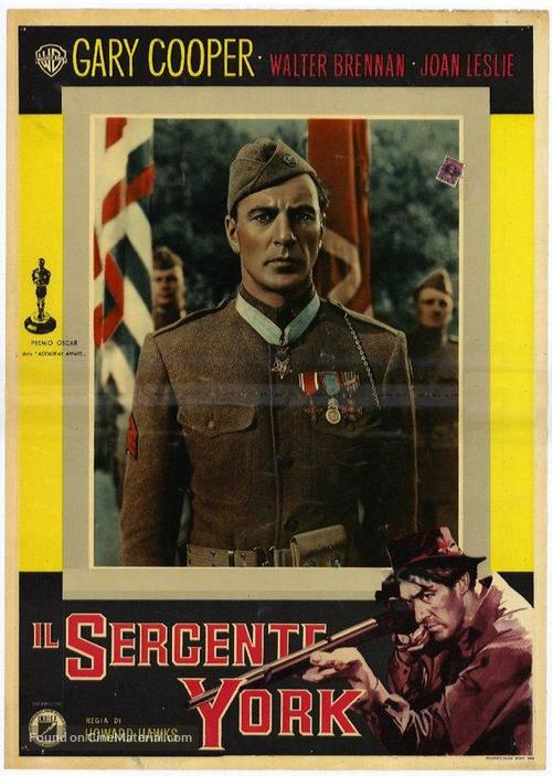 Sergeant York - Italian Movie Poster