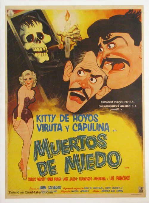 Muertos de miedo - Mexican Movie Poster