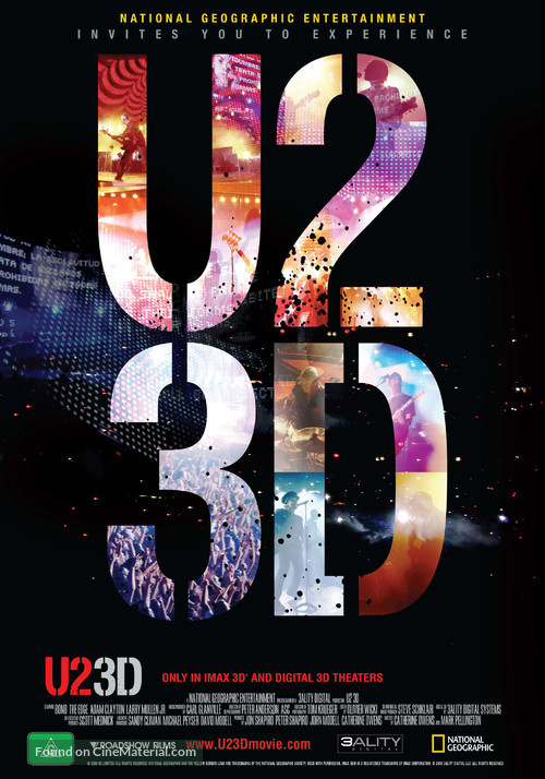 U2 3D - Australian Movie Poster