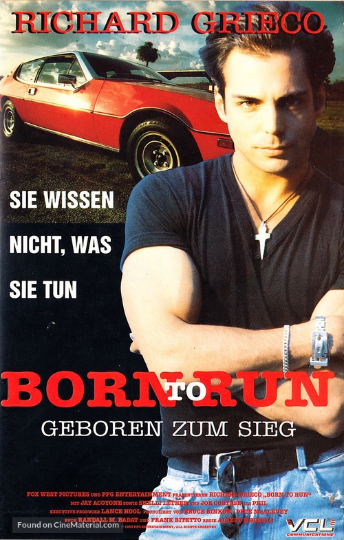 Born to Run - German VHS movie cover