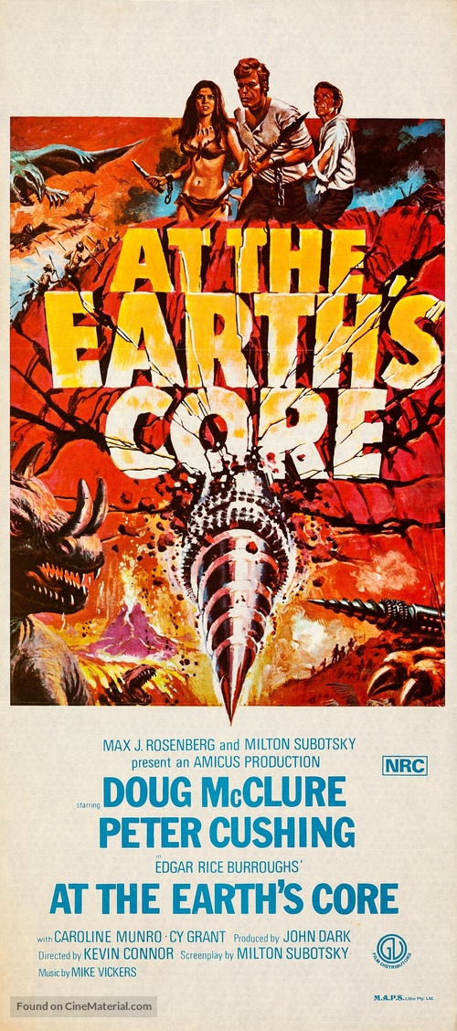 At the Earth&#039;s Core - Australian Movie Poster