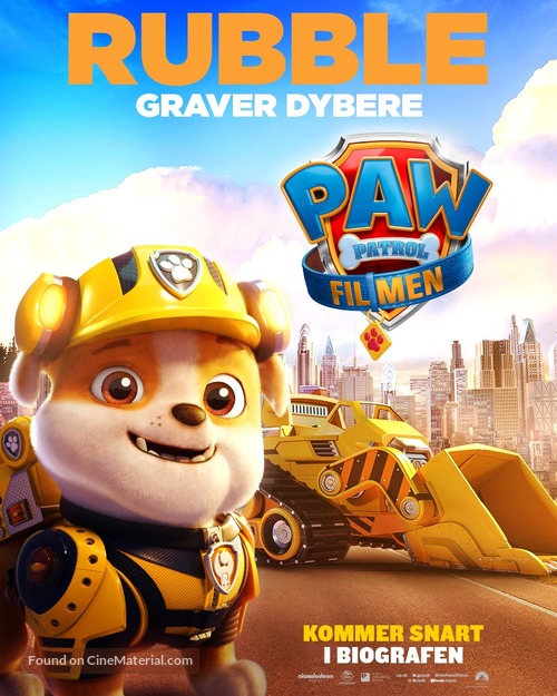 Paw Patrol: The Movie - Danish Movie Poster