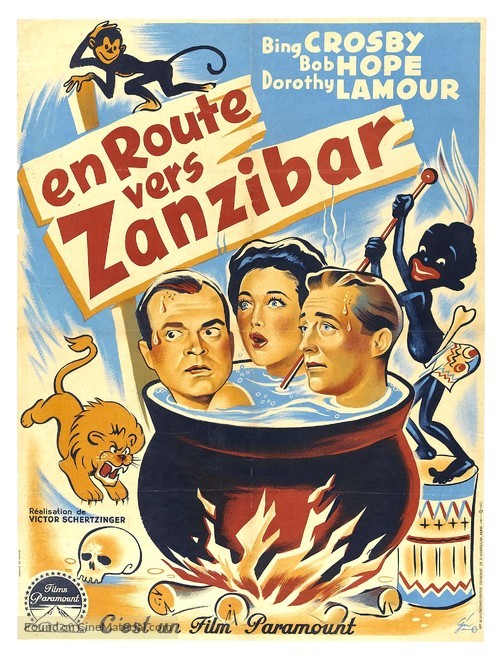 Road to Zanzibar - French Movie Poster