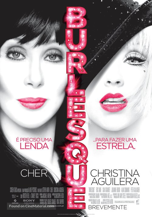 Burlesque - Portuguese Movie Poster