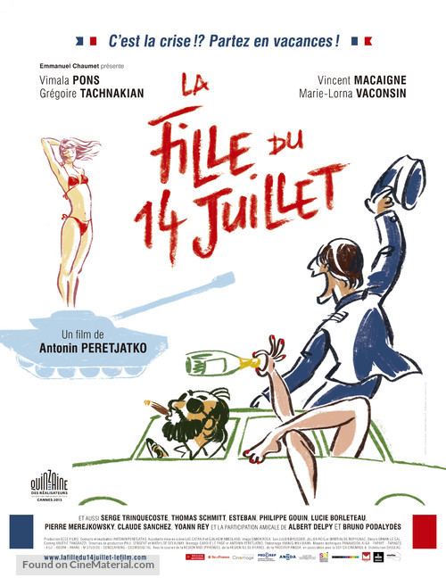 La fille du 14 juillet - French Movie Poster