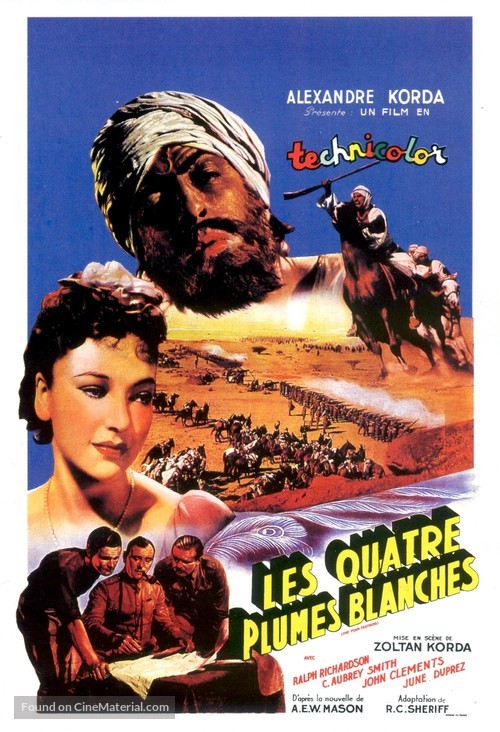 The Four Feathers - French Movie Poster