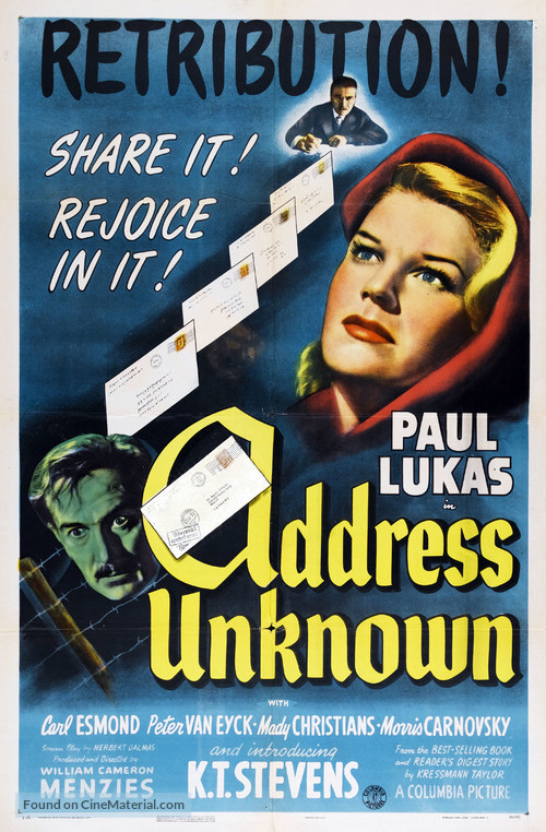 Address Unknown - Movie Poster