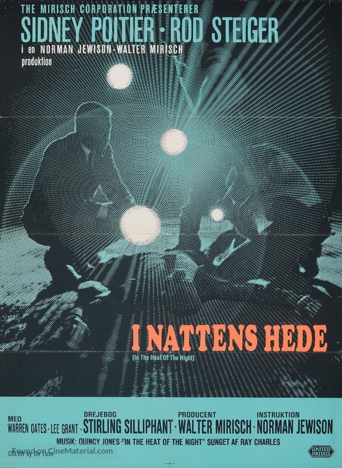 In the Heat of the Night - Danish Movie Poster