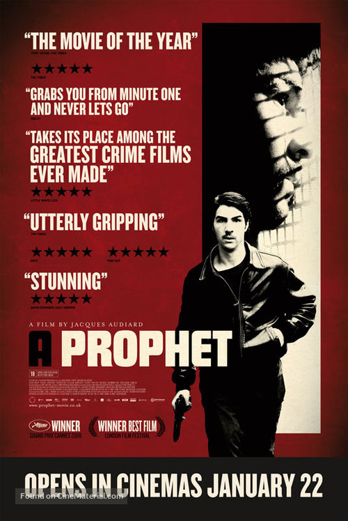 Un proph&egrave;te - British Movie Poster