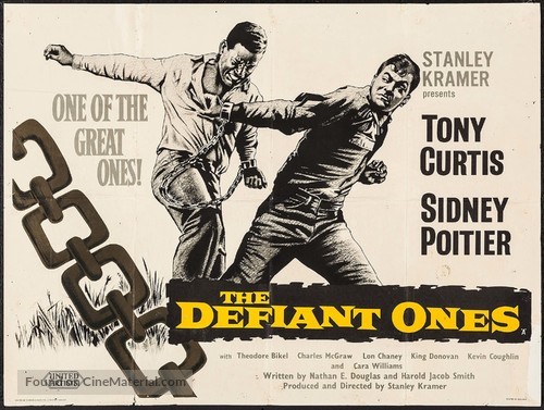 The Defiant Ones - British Movie Poster