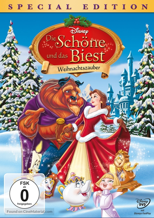 Beauty and the Beast: The Enchanted Christmas - German DVD movie cover