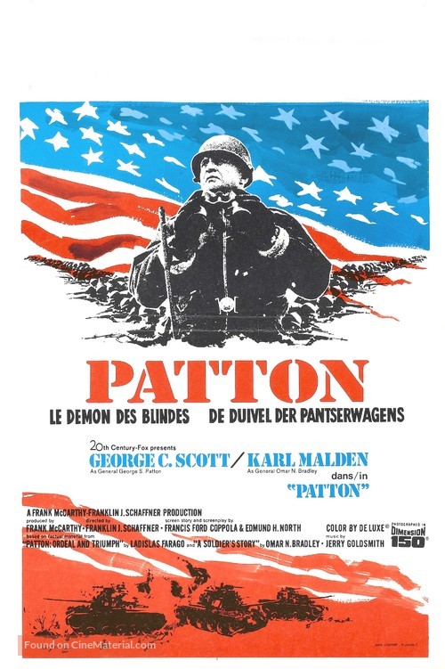 Patton - Belgian Movie Poster