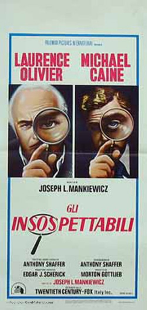 Sleuth - Italian Movie Poster