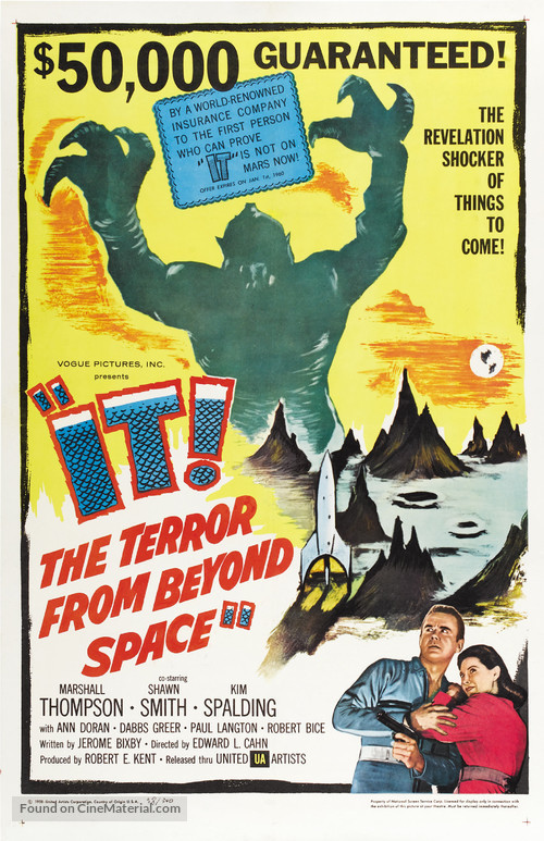 It! The Terror from Beyond Space - Movie Poster