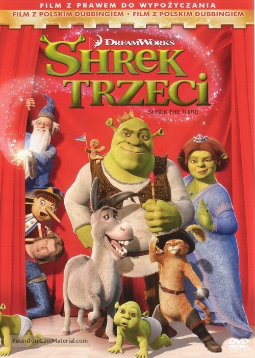 Shrek the Third - Polish DVD movie cover