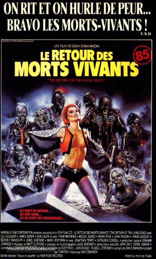 The Return of the Living Dead - French VHS movie cover