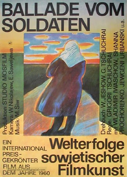 Ballada o soldate - German Movie Poster