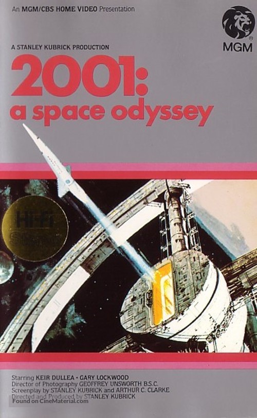 2001: A Space Odyssey - British VHS movie cover