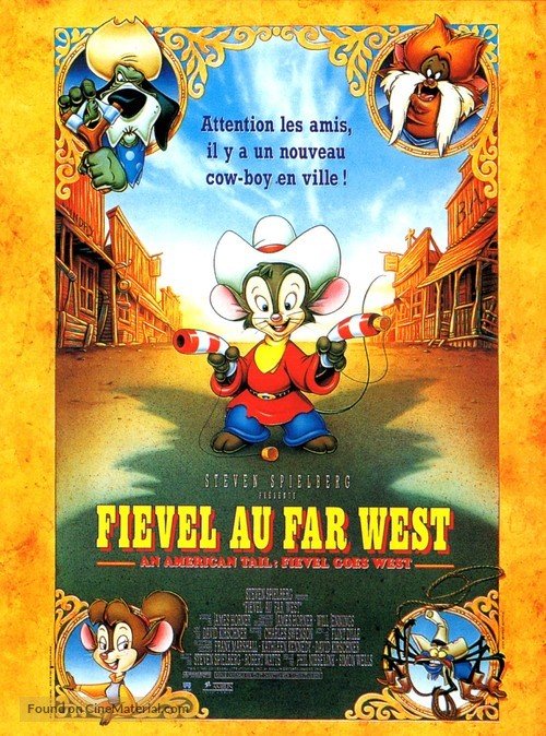 An American Tail: Fievel Goes West - French Movie Poster