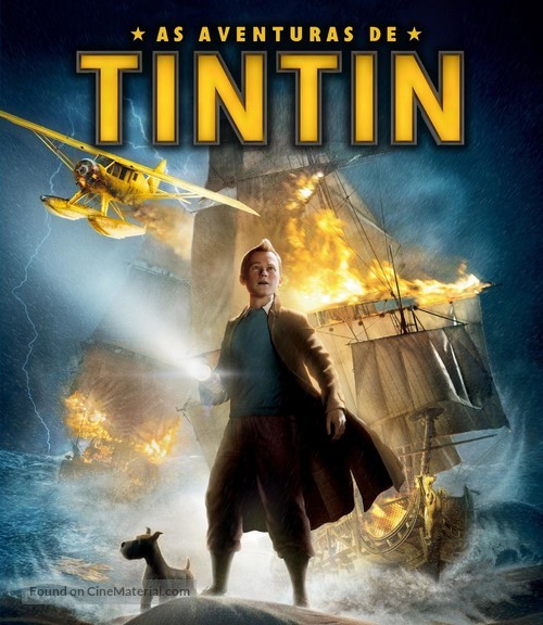 The Adventures of Tintin: The Secret of the Unicorn - Brazilian Blu-Ray movie cover