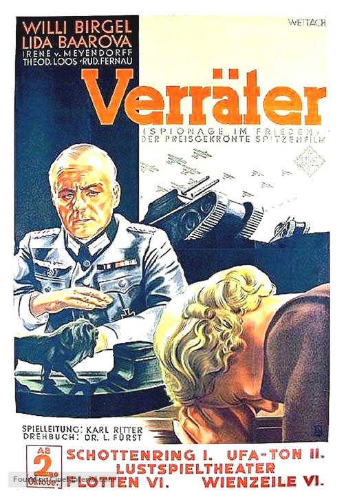 Verr&auml;ter - German Movie Poster