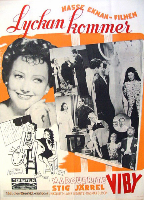 Lyckan kommer - Swedish Movie Poster