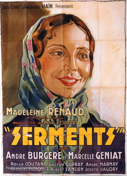 Serments - French Movie Poster