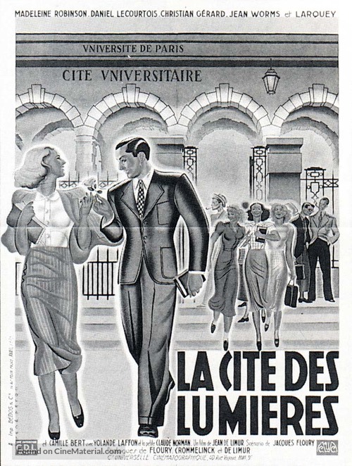 La cit&eacute; des lumi&egrave;res - French Movie Poster