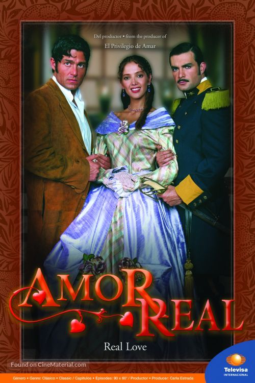 &quot;Amor real&quot; - Mexican Movie Poster