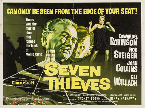 Seven Thieves - British Movie Poster