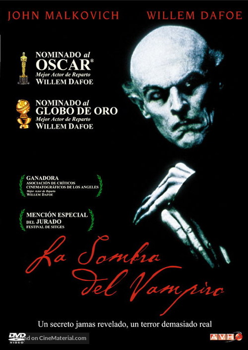Shadow of the Vampire - Argentinian DVD movie cover
