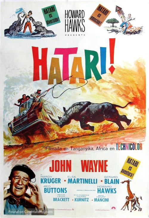 Hatari! - Spanish Movie Poster