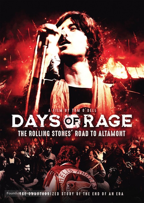 Days of Rage: the Rolling Stones&#039; Road to Altamont - DVD movie cover