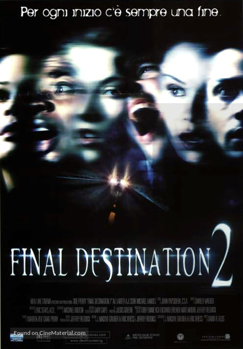 Final Destination 2 - Italian Theatrical movie poster