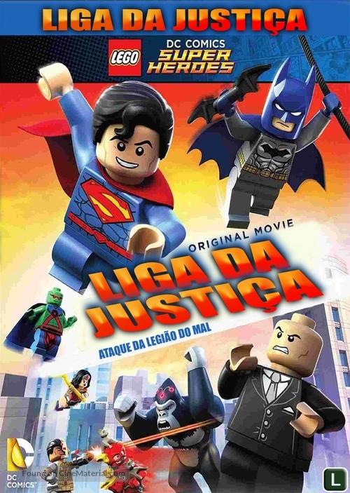 LEGO DC Super Heroes: Justice League - Attack of the Legion of Doom! - Brazilian DVD movie cover